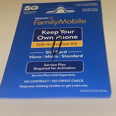 Walmart Family Mobile Starter Kit Power Verizon Nano Sim Card 3/1 Pin lot F
