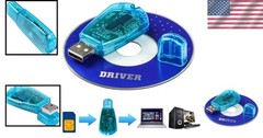 Compact USB SIM Card Reader for Easy Cloning & Backup – Compatible with Windows