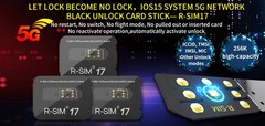 Upgrade RSIM 17 Nano Unlock Card for iPhone 13 Pro 12 Pro Max X XS Max 8 IOS 15.