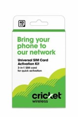 Cricket Wireless 3-in-1 SIM Kit – Bring Your Own – 2.0 – Sealed