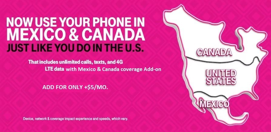 T-Mobile Prepaid $50 Unlimited Plan eSIM Activation + Mexico / Canada Roaming