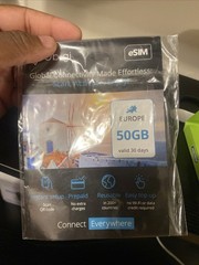 Ubigi eSIM • EUROPE • 50GB • 30 days