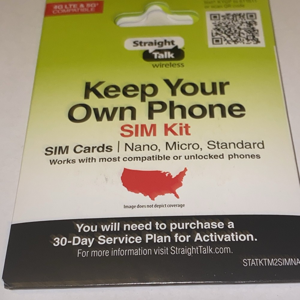 Verizon To Straight Talk 3/1 Nano Phone Sim Card V New iPhone New