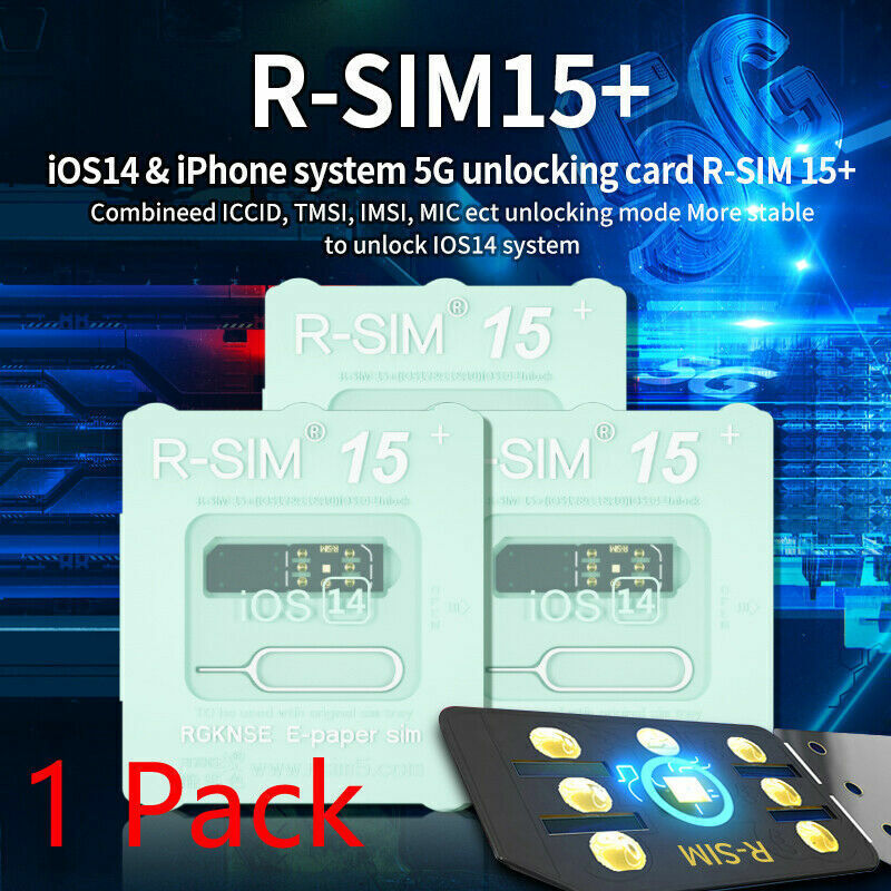 Upgrade RSIM-15+ Nano Unlock Card for iPhone13 Pro12 Pro Max X Max8 iOS15 LOT UE