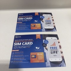 2 QLINK Wireless Cellular 4G LTE/5G Sim Card Kit – Includes Sim Card & Adapter