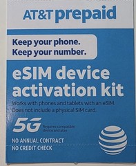 AT&T Prepaid ESIM Activation $35 Plan Unlimited Talk,Text 10 GB Data 30 Day att