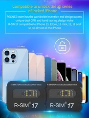 Upgrade RSIM 17 Nano Unlock Card for iPhone 13 Pro 12 Pro Max X XS Max 8 IOS 15.