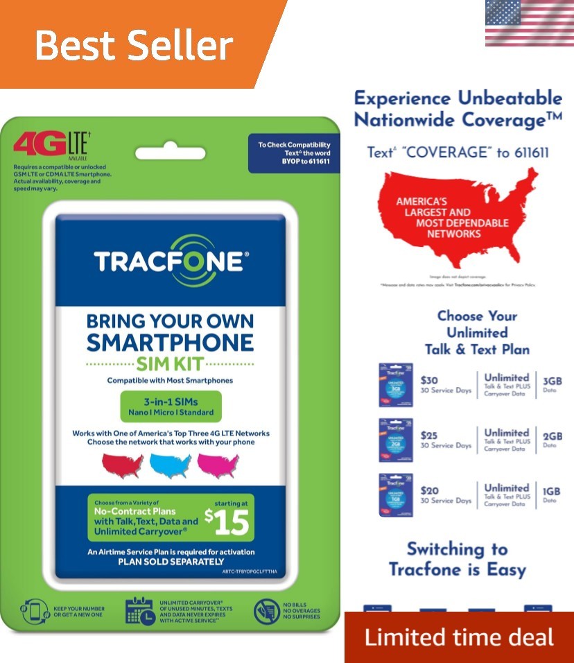 Bring Your Own Phone SIM Kit – T-Mobile 4G LTE Activation for All Devices