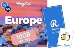 SIM kit] SIM Card | 10DAYS 10GB | UK, France, Italy, Spain, | Prepaid SIM C…