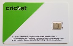 Cricket SIM card •AT&T ATT Samsung Galaxy S10 S10+ S10E S20 S20 Ultra Note 9 10