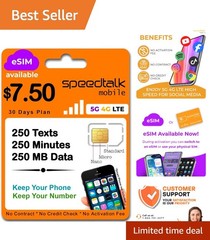 Speedtalk Mobile 5G SIM Card Kit – Affordable, Easy Activation & Coverage