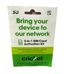 At&T Triple Cut 3-in-1 SIM Card 4G LTE 5G Prepaid/Postpaid