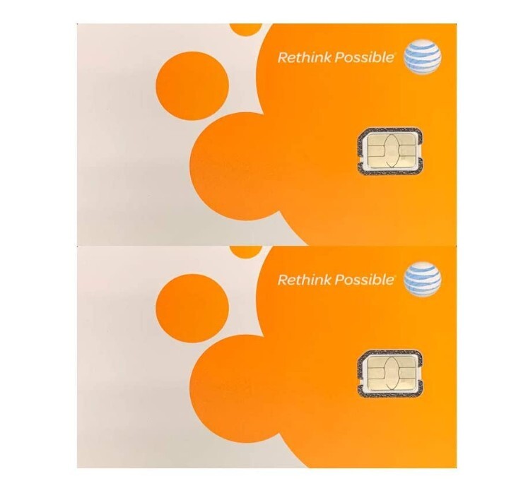 10 Pack Authentic AT&T SIM Card Micro/Nano/Standard GSM 4G/3G/2G LTE Prepaid kit