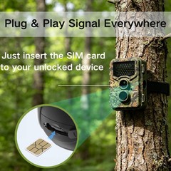 SIM Card for Camera, Data Only Prepaid SIM Card 2GB 180 Days