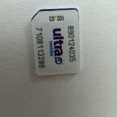 Ultra Mobile Nano SIM Card – Unactivated – T-Mobile Network – Replacement SIM