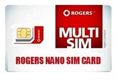 Prepaid Rogers Mobile CANADA 4G 5G Multi Sim Card – Nano Micro Standard 3 in 1