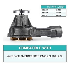 (Bronze Impeller,C&U Bearing) 3854017 Circulating Water Pump For Volvo Penta
