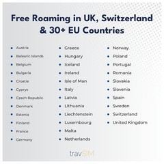 Travel SIM Card with Unlimited Calls & 4G/5G Data