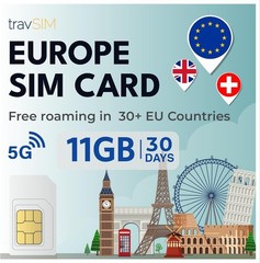 SIM Card | Data with 4G/5G speeds | Unlimited Calls | Use in the UK, Switzerl…