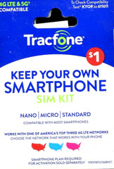 New Tracfone Prepaid Sim Card 3 in 1 Kit ATT AT &T VERIZON TRACK PHONE #569