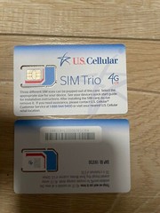 U.S. CELLULAR TRIPLE SIM CARD FIT ALL PHONE BRAND NEW GOOD FOR ACTIVATION