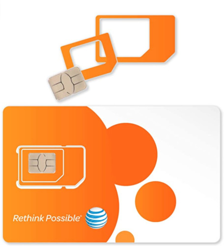 LOT of 50 AT&T SIM OEM NANO 5G, 4G LTE sim card, TRIPLE CUT SIM (3 IN 1)