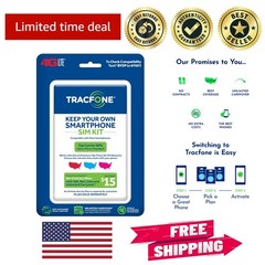 Universal 3-in-1 Prepaid SIM Kit – No Contracts, Dual SIM Sizes, Fast Activation