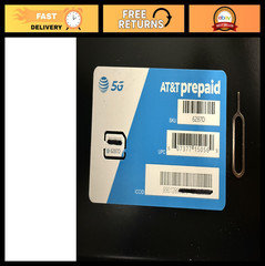 5G Nano SIM Card for Unlocked Devices – AT&T Prepaid/Postpaid Compatible + Tool