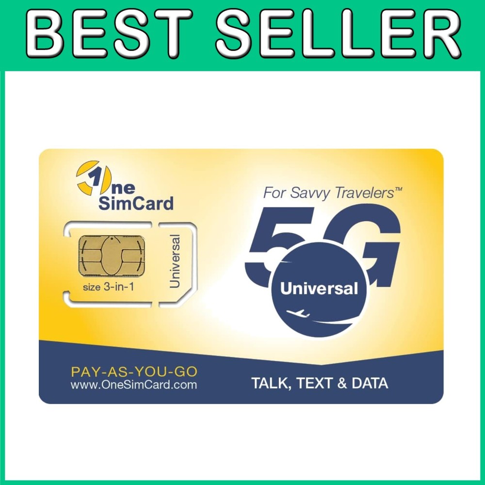 Universal E SIM Card for GSM Phones – 4G in 50+ Countries