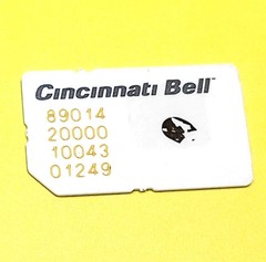USED CINCINNATI BELL SIM CARD RESTORING TEST CELL PHONE BYPASS UNLOCK UNLOCKING