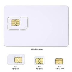 Writable Programmable Blank SIM USIM Card 4G LTE WCDMA GSM Nano Micro SIM