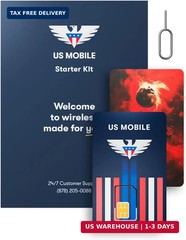 Prepaid SIM Card (US Mobile) – Custom Plans from $4/mo. Unlimited Plans from $17