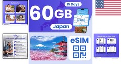 Prepaid Japan eSIM 60GB – Perfect for International Travel with Hotspot Support