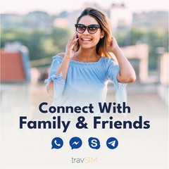 Travel SIM Card with Unlimited Calls & 4G/5G Data