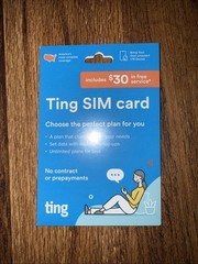 Ting Mobile 3-in-1 SIM Card Kit $30 Free Credit on 2nd month billing New Line