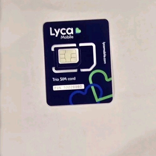 Lycamobile Multi triple tri 3 in 1 LTE 4G 5G Sim Card