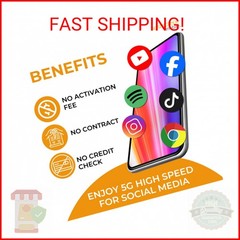 SpeedTalk Mobile SIM Card Starter Kit, Smartphone Cell Phone, GPS Tracker and Io