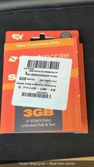 U65000 Boost Mobile Preloaded SIM Card Bring Your Own Device 3month Plan G2U