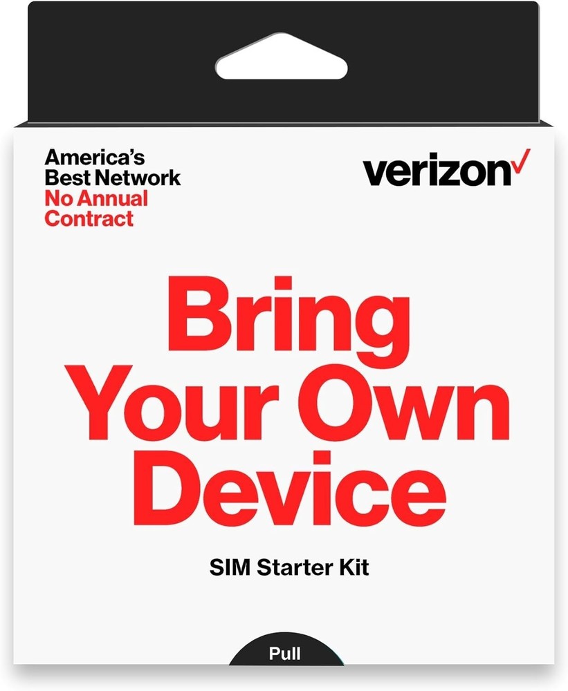 Verizon Prepaid 3-in-1 SIM Kit for Easy Network Access & Unlimited Talk/Text