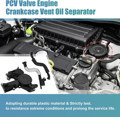 PCV Valve Engine Crankcase Vent Oil Separator Breather Hose Exhaust Pipe Kit 06H