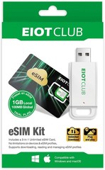 eSIM Card and Reader Kit 1PC – Physical eSIM Adapter for Unlocked Phones & Route