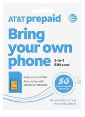 AT&T Prepaid ESIM Activation $35 Plan Unlimited Talk,Text 10 GB Data 30 Day att