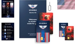 Genuine US Mobile 5G SIM Cards 2-Count Custom Plans Global Data Support