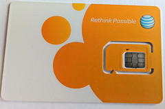 AT&T OEM Triple Cut SIM Card 6453A 3FF Micro 4G LTE NEW Unactivated Tracked SHIP