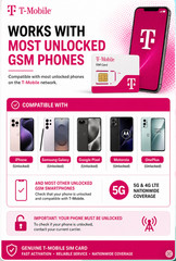 T-Mobile Triple SIM Card R15 3-In-1 Nano Micro 5G 4G LTE