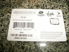 Sprint Nano Sim Card for iPhone 5C, 5S, SE, 6, 6 PLUS, 7, 7 PLUS SIMGLW436C