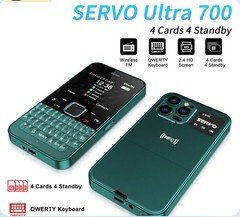 SERVO Ultra700 4SIM Card new Qwerty Mobile Phone NFC Access Control