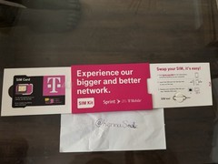 New Sprint/T-Mobile SIM Card Kit with SIM Tool