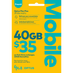 AUSTRALIAN OPTUS $35 PREPAID MULTIFIT SIM CARD KIT 3G 4G 5G STANDARD NANO MICRO
