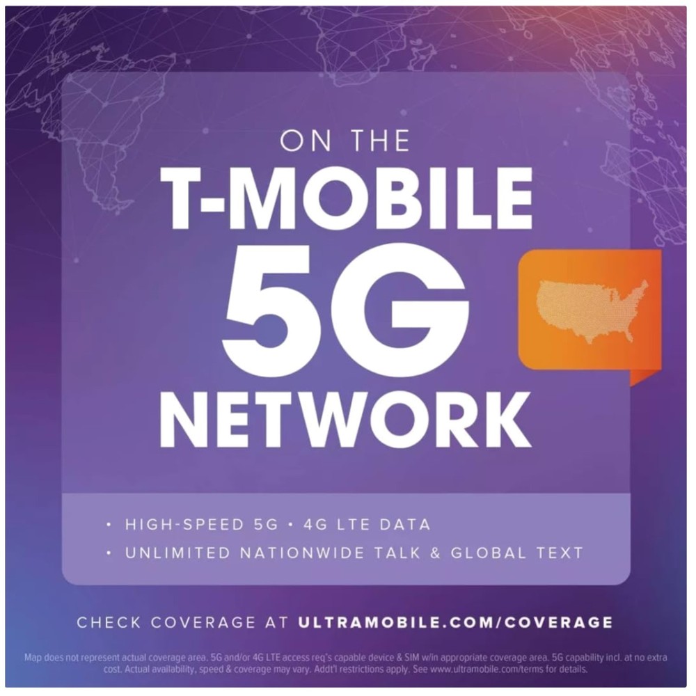 T-Mobile 5G Sim Card Kit Unlimited Talk Data 1-
